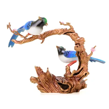 

MOZART Pleasant Decoration Pure Copper Magpie Dengmei Decoration Wedding Gift Home Living Room Decoration Color Chinese