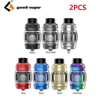 

2PCS Original Geekvape Zeus Subohm Tank 2ml/5ml capacity with Quick slide coil design & GV mesh coil E-cig Vape Tank VS Zeus X