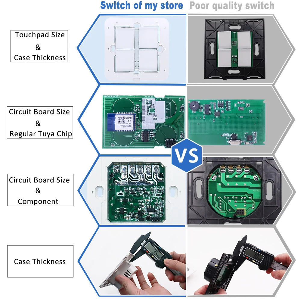 중립 와이파이 터치 라이트 벽 스위치 없음, EU/US 화이트 글래스 블루 LED 투야 스마트 라이프 홈, 알렉사 구글 홈 앨리스용, 2Way, 3Way