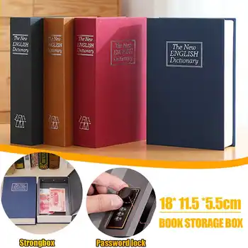 

Jewelry key Locker Storage Container Dictionary Safe Box Book Security Safe Lock Box Book Money Cash Coin Storage