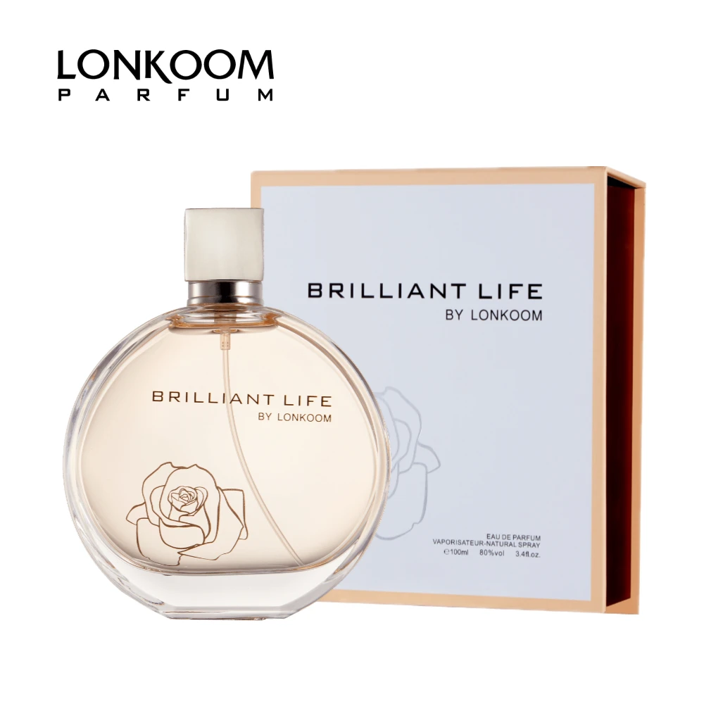

LONKOOM Perfume for Women Floral-fruity Aroma Women's Eau De Parfum Spray Brilliant Life 100ml Long Lasting Fragrance