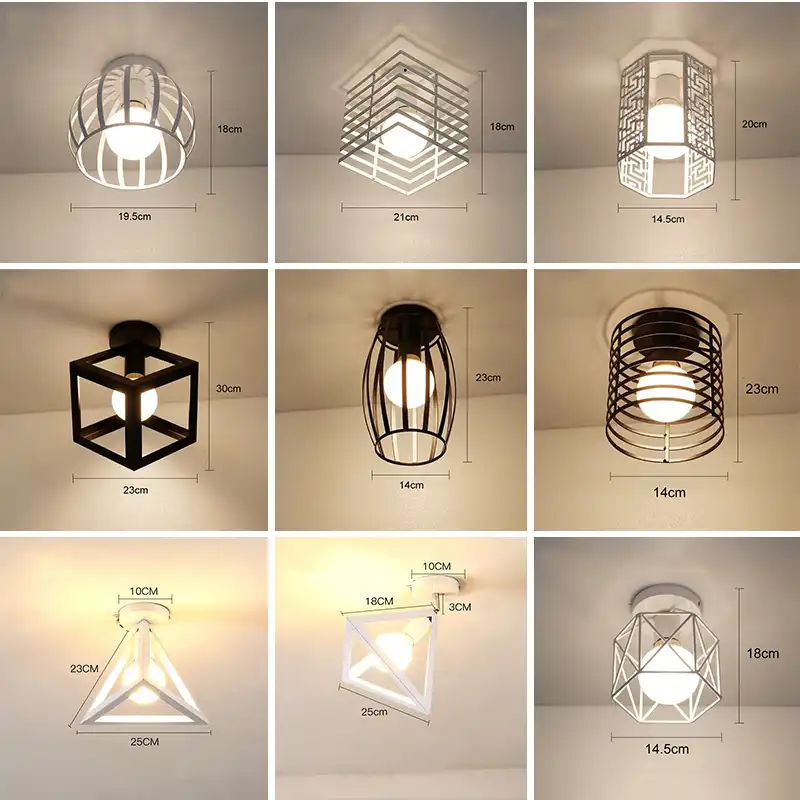 lampu led plafon modern plafondlamp rumah pencahayaan ruang keluarga ruang lain ruang vintage kandang lampu langit langit lampara techo suspensi