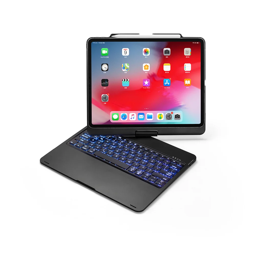 Умные чехлы с клавиатурой и поворотом на 360 градусов для Apple iPad Pro 12 9 дюйма 2018 чехол