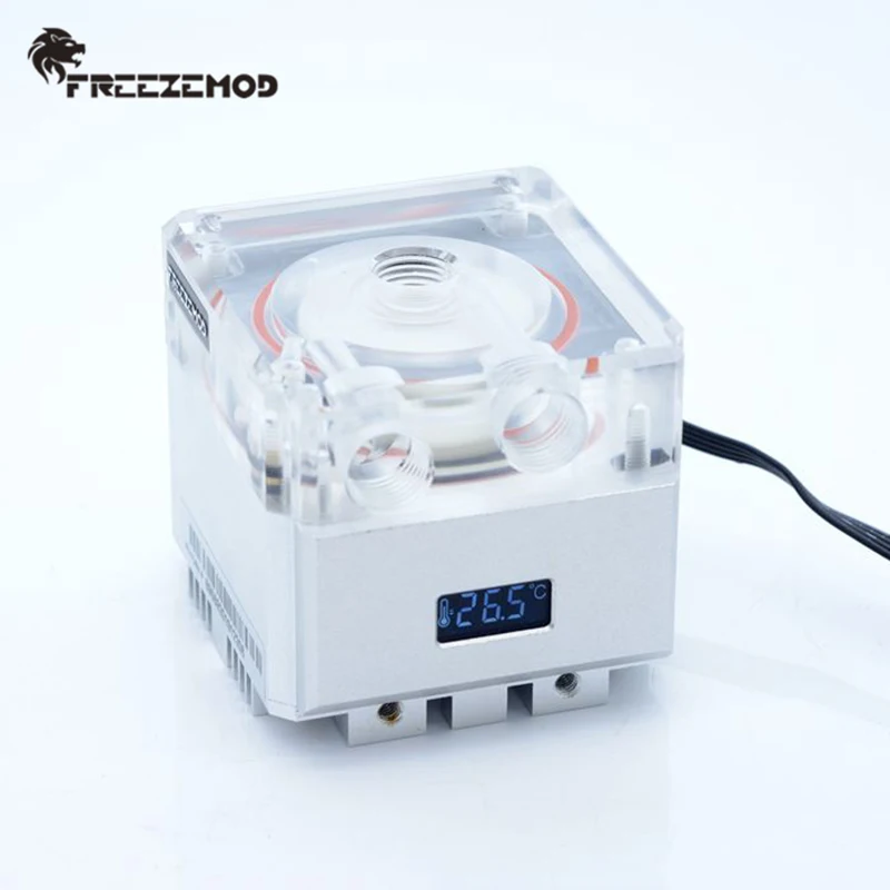 Refrigerador de Água do Computador Freezemod Calcule Refrigerar Bomba Mudo Pwm Fluxo Inteligente 800l - h va Lcd Temperatura Sentido Rgb Luz. Pu-fs4m-p - Imagem 3