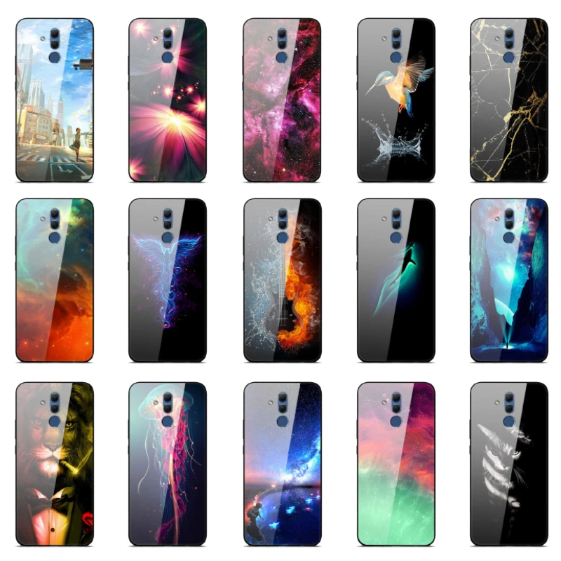 pu case for huawei Ốp Lưng Điện Thoại Huawei Mate 20 Lite Ốp Lưng Trong Cho Huawei Mate20 Lite Giao Phối 20 Lite Kính Cường Lực Lưng vỏ Ốp Lưng pu case for huawei