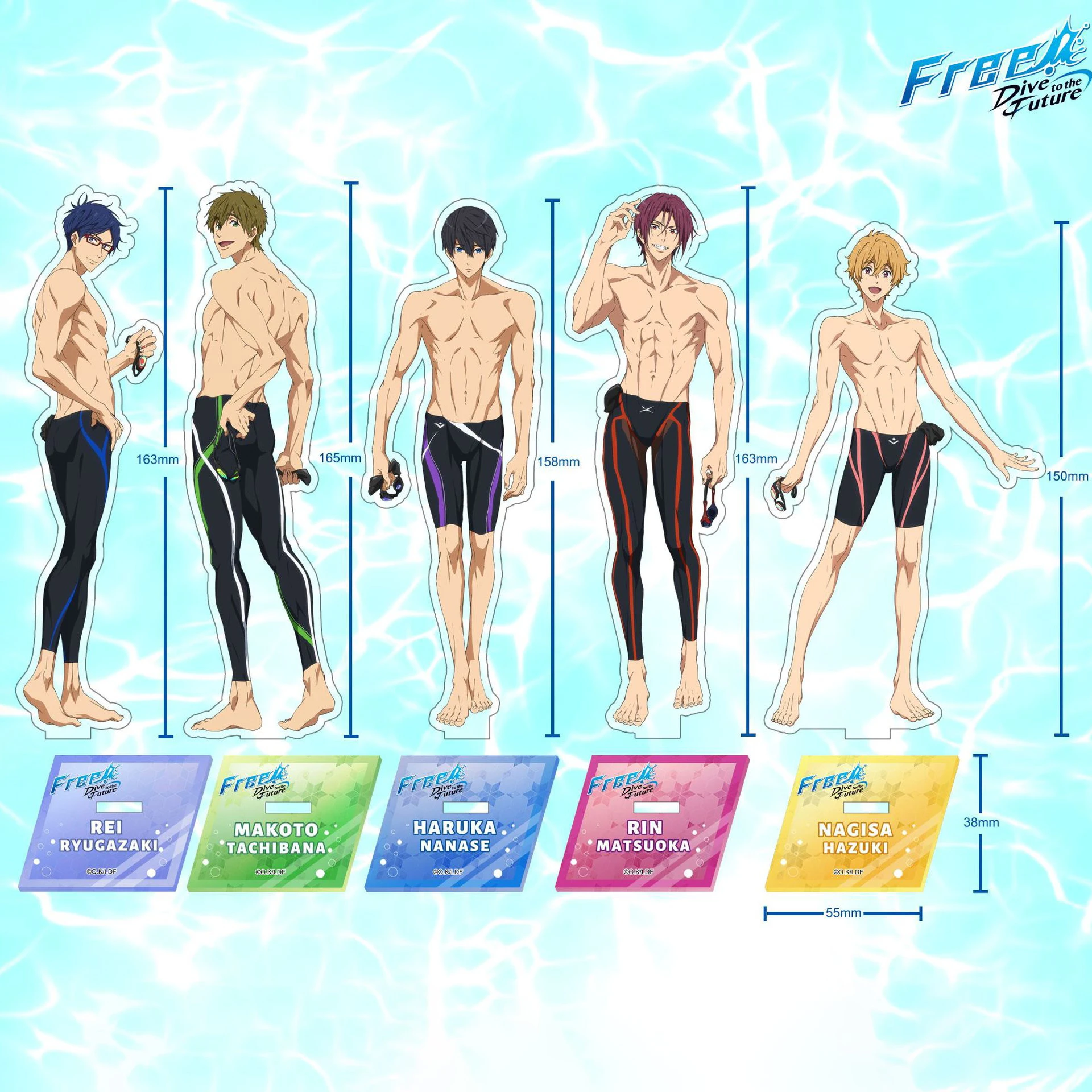 Anime Free Dive To The Future Tachibana Makoto Nanase Haruka Bl Stand Figure Rin Matsuoka Cosplay Acrylic Model Plate Decor Toy Key Chains Aliexpress