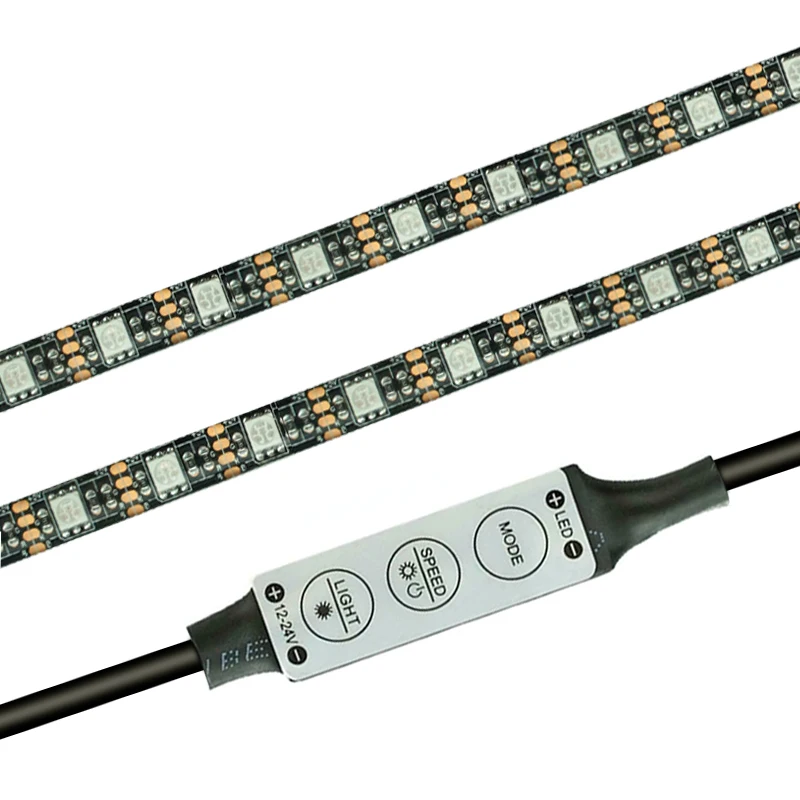 2 Pcs LED Light Strip Band Chassis Lamp Waterproof Accessory for Xiaomi M365 Scooter THJ99