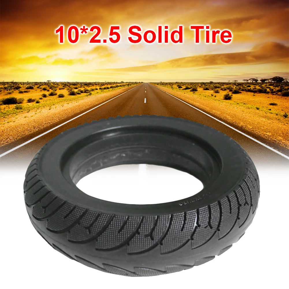 

Black 10*2.5 Solid Tire 10 Inch For Electric Scooter Folding E-bike Widened Tyre Electric Scooter Replace Parts Accessories