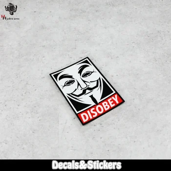 

NO.LN041 Disobey V Mask 3M Material Reflective Stickers MOTO GP Car Sticker Decals Racing Stickers Motorcycle