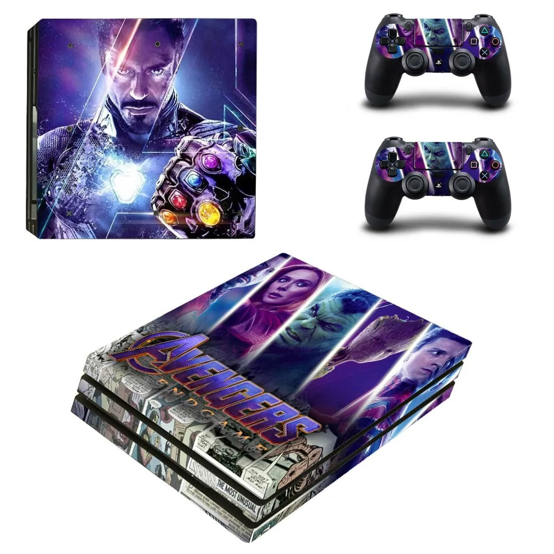 Мстители Endgame PS4 Pro наклейка s Play station 4 Кожа Наклейка Наклейки Обложка для playstation 4 PS4 Pro консоль и контроллер скины