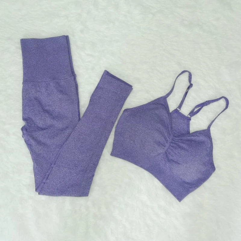 

Seamless Yoga Suits Women Gym Fitness Clothing High Waist Leggings Bra Yoga cloths workout Sets Training Sport Sportswear