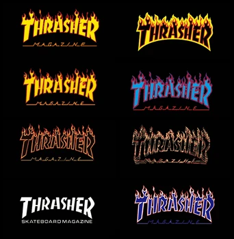 

Iron On Punk Fire Patches Iron On Women T-Shirt For Clothes Fashion Letter Printing Thermal Heat Transfer Sticker Application