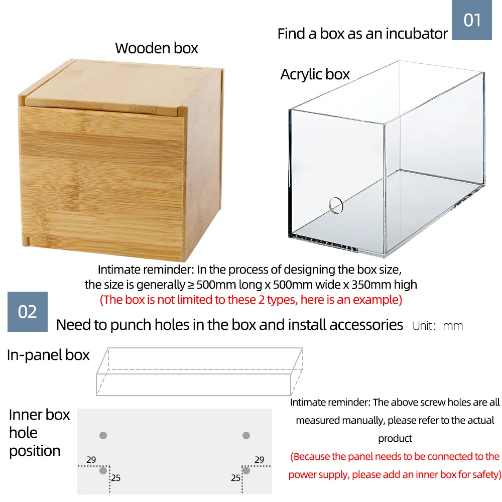 HTMC-7 Mini Egg Incubator Accessories