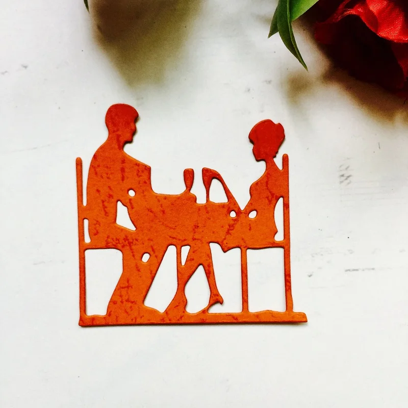 Свадебный Жених невесты вырезанные материалы для скрапбукинга металлические