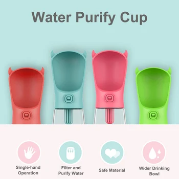 

350ML Portable Pet Dog Water Bottle Travel Feed Dog Water Bowl Cat Drinking Cup Outdoor Cat Dog Water Dispenser Pet Supplies