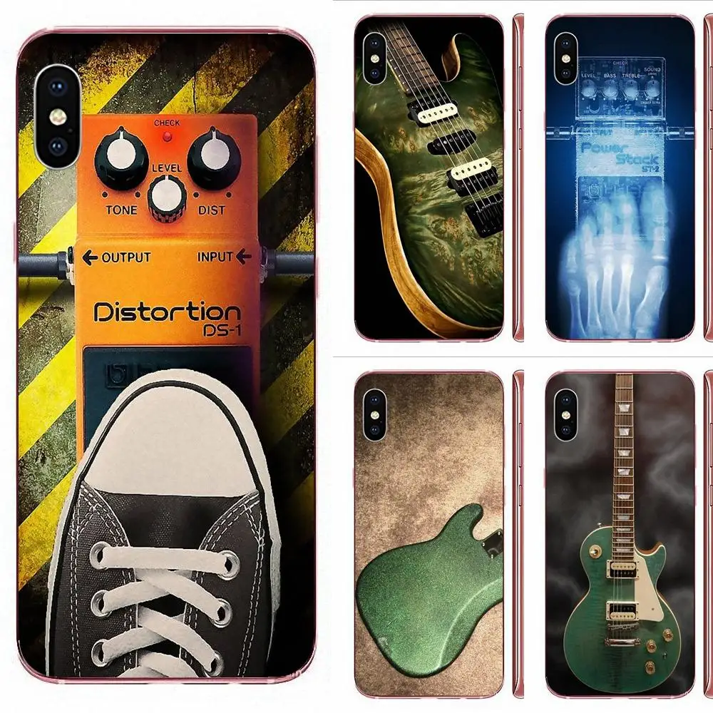 Guitar Pedal Green Hardshell For Huawei Mate 9 10 20 P P8 P9 P10 P20 P30 P40 Lite Pro Smart 2017 Pattern Hard Phone Case | Мобильные