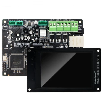

MKS DLP Controller Mainboard with MKS Robin TFT 35 Display 5.5inch 2K Screen Cable Set for DLP UV SLA 3D Printer Parts