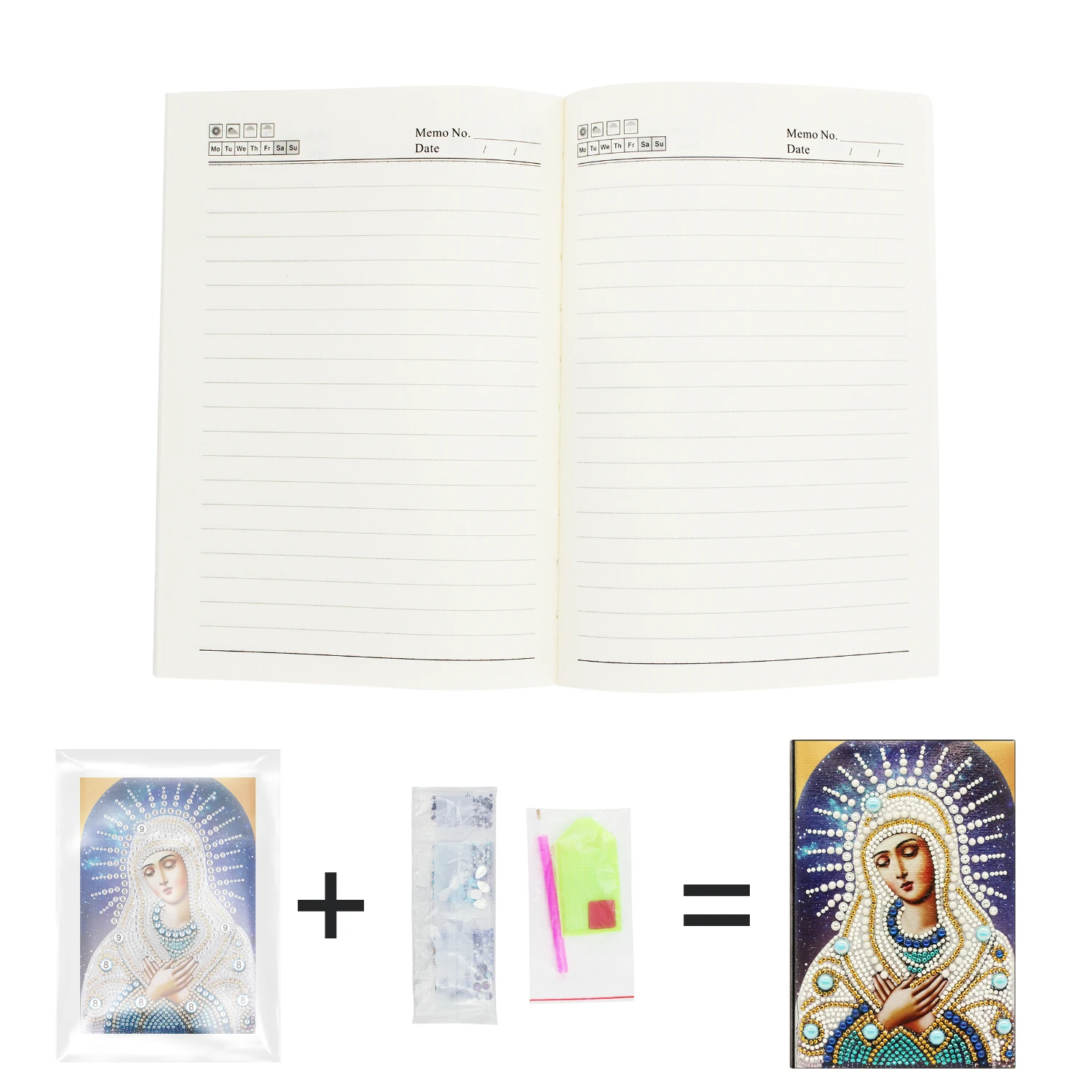 EverShine DIY Алмазный альбом для рисования особой формы religion 60 страниц A5 ноутбук Стразы Вышивка крестиком картина из кристаллов