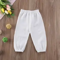 Baby Pants Toddler Girls Boys Cotton Line Loose Bloomers  Drawstring Trousers Fall Spring Summer Casual Children's Clothes 5