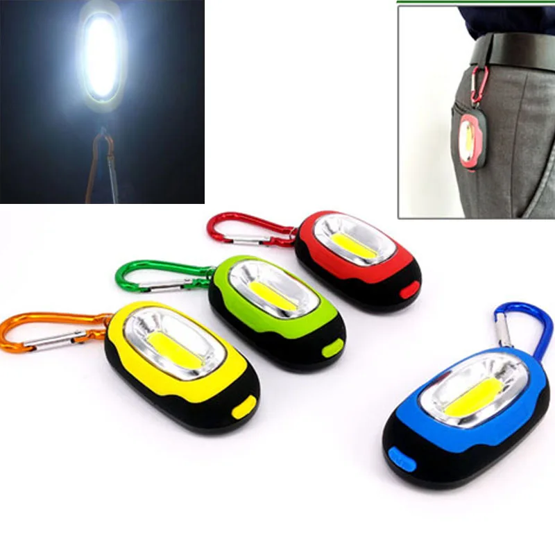 Hot Mini COB LED Flashlight Waterproof Portable Keychain Torch Light