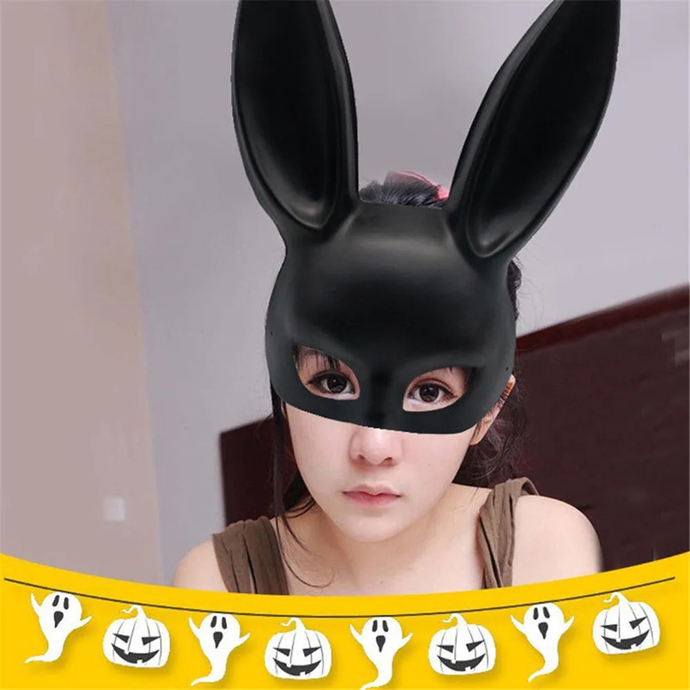 Вечерние принадлежности Laides Хэллоуин сексуальная маска кролика вечерние бар костюм для ночного клуба уши кролика маски для вечеринок маски