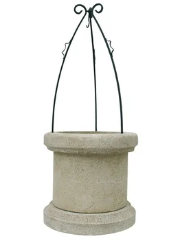 

Well Brocal decorative for garden in concrete-stone 70x70x169cm.