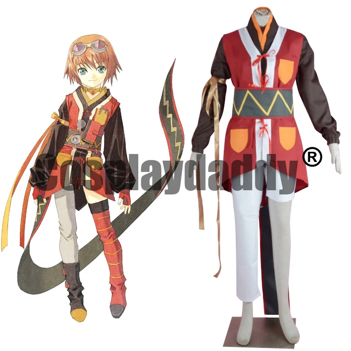 

Tales of Vesperia Enforcing One's Justice Aspio Blastia Rita Mordio Outfit Halloween Game Cosplay Costume F006