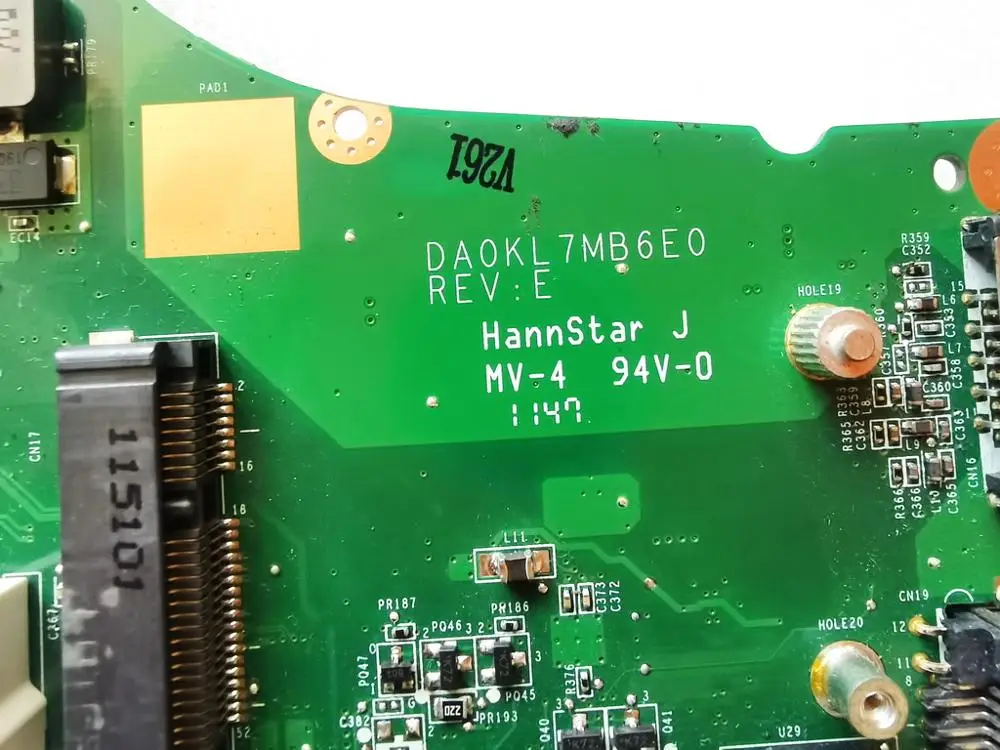 Для lenovo K27 материнская плата для ноутбука K27 HM65 DA0KL7MB6E0 протестированная хорошая