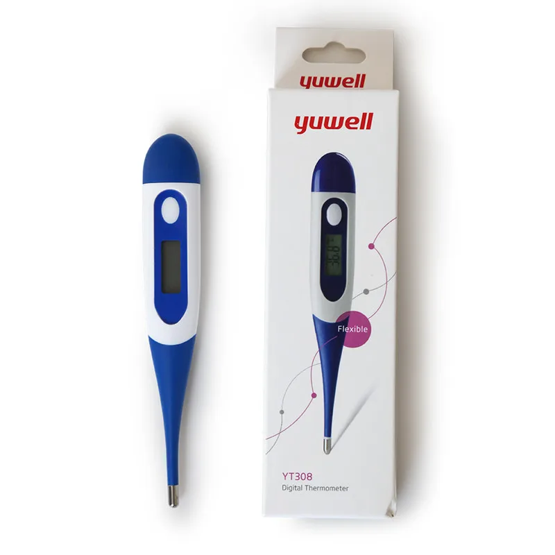 Электронный термометр Yuwell YT308 с ЖК-дисплеем, цифровой медицинский термометр для детей и взрослых, прибор для измерения температуры тела и температуры