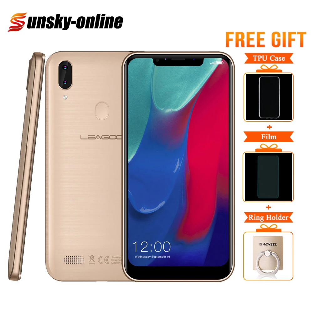 LEAGOO M11 6,1" 2 Гб ОЗУ 16 Гб ПЗУ Смартфон Android 8,1 MT6739 четырехъядерный задний отпечаток пальца Быстрая зарядка две sim-карты 4G мобильный телефон