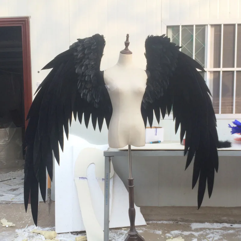 Красивые белые красные Мультяшные ангельские крылья с перьями модные выставочные дисплеи Свадебные съёмки реквизит игровой костюм для косплея подиум модель
