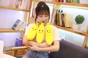

1pc 55/70cm Soft Creative Banana Baby Plush Doll Cushion Sofa Cushion Filled Fruit Plush Toy Fun Birthday Gifts Kids