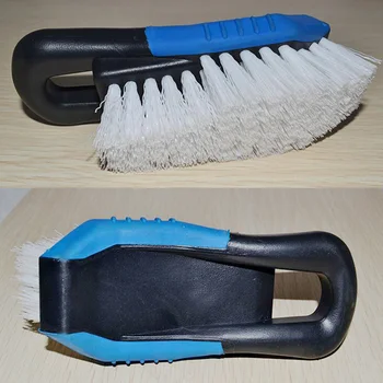 

Black Handle PP Reusable Practical Auto Detailing Car Wheel Brush Maintenance Washing Tool Tire Cleaner Soft Bristle Easy Clean
