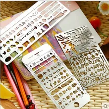 Креативная многофункциональная пустотелая линейка PDA металлический шаблон КПК DIY картографирование граффити ноги