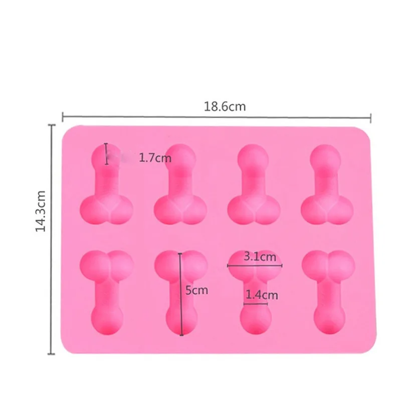 Sexy Penis Cake Mold Dick Ice Cube Tray Silicone Mold Soap Candle Moulds Sugar Craft Tools Chocolate Mould Mini Ice Cream Forms