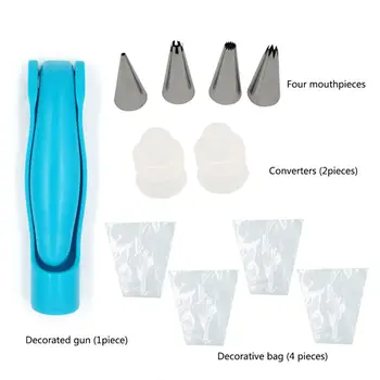 

Deco Icing Pen Cake Decorating Tools Nozzles Set Piping Cream Syringe Tips Muffin Dessert Decorators Pastry Bag Coupler Tip AXIR