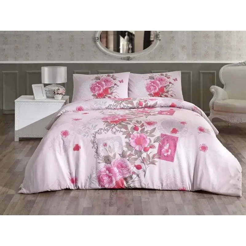 Комплект постельного белья двуспальный евро KARNA RANFORCE SARDINYA|Комплекты белья| |