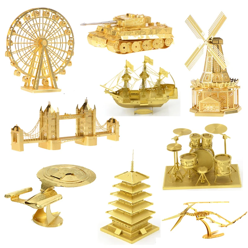 

christmas decorations for home Puzzle Toys 3D DIY metal Jigsaw dinosaur building Model Assemble Toys For Kids Adult