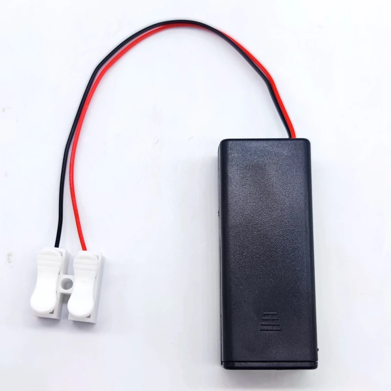 Battery Holder/Case with Switch Model Lighting Tools Railway Layout Linker Plug for 2 X Aaa Battery Battery Holder/Case with Switch Model Lighting Tools Railway Layout Linker Plug for 2 X Aaa Battery