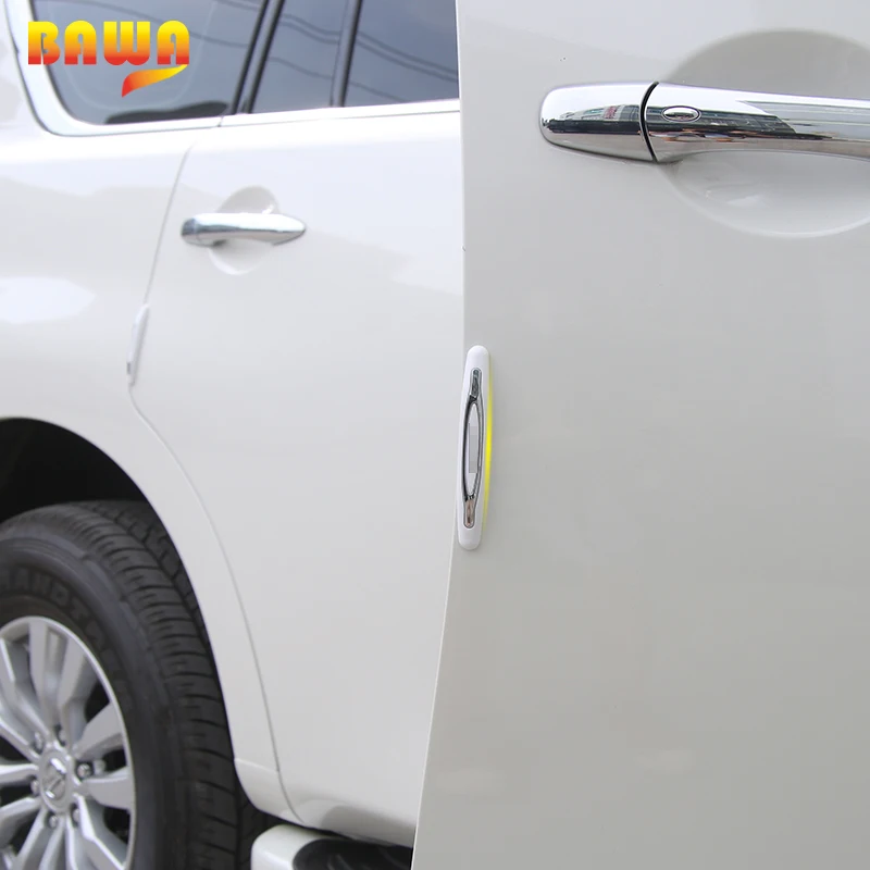 BAWA двери автомобиля боковой край против царапин Защитные наклейки для Nissan Patrol Y62+ Стайлинг молдинги аксессуары