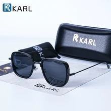 Карл Квадратные Солнцезащитные очки Мужские Роскошные брендовые металлические ретро стимпанк градиентные солнцезащитные очки для мужчин и женщин Оттенки Kabir Singh солнцезащитные очки
