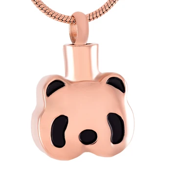 

Memorial Urn Jewellery For Women and Men Animal Ashes Keepsake The Panda Cremation Necklace Jewelry Stainless Steel