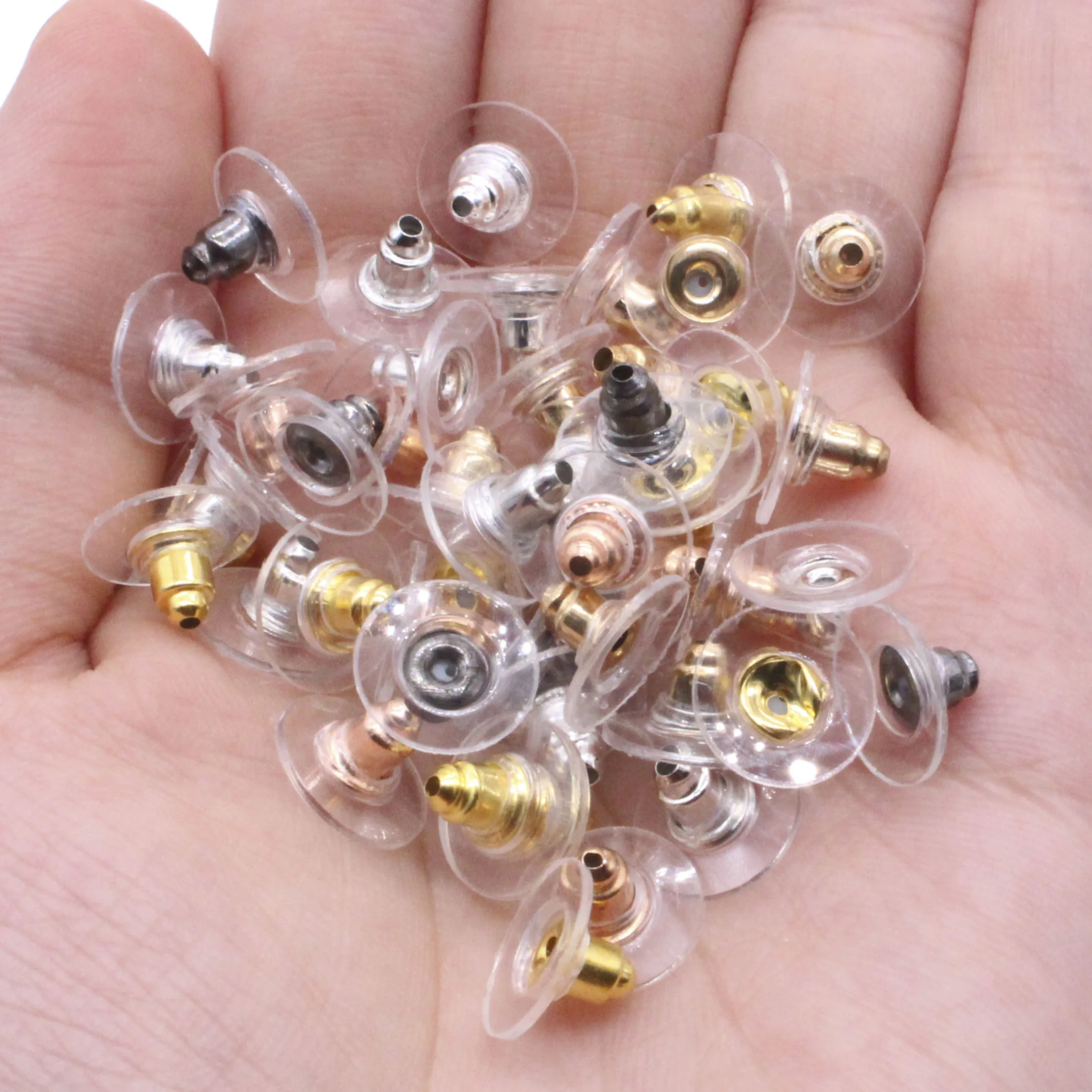 BEADNOVA Silicone Earring Backs Replacements Clear Plastic Rubber Earring  Safety Backings for Posts Secure Pierced Earring Back for Fish Hook Studs  Hypoallergenic Back of Earrings Stopper 1000pcs - Beadnova
