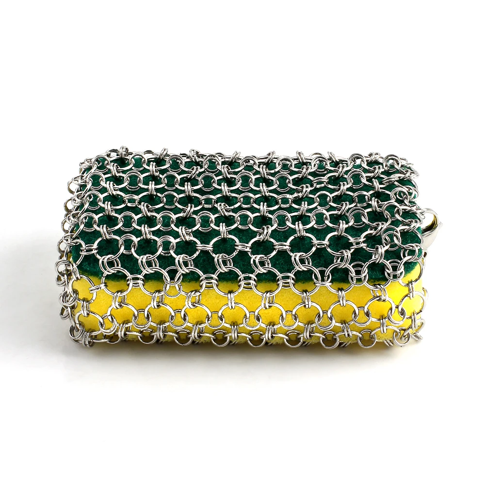 

Cleaning Scrubber Rust Remover Scraper Kitchen Clean Tools Kit 316 Stainless Steel Iron Cleaner Brush Sponge Silica Gel Pot Pans