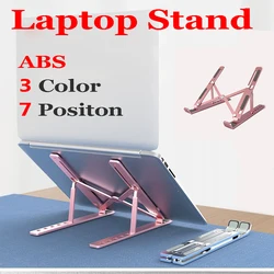 7 furos ajustável portátil suporte para macbook sob 14 notebook notebook notebook dobrável suporte abs leve suporte portátil para tablet