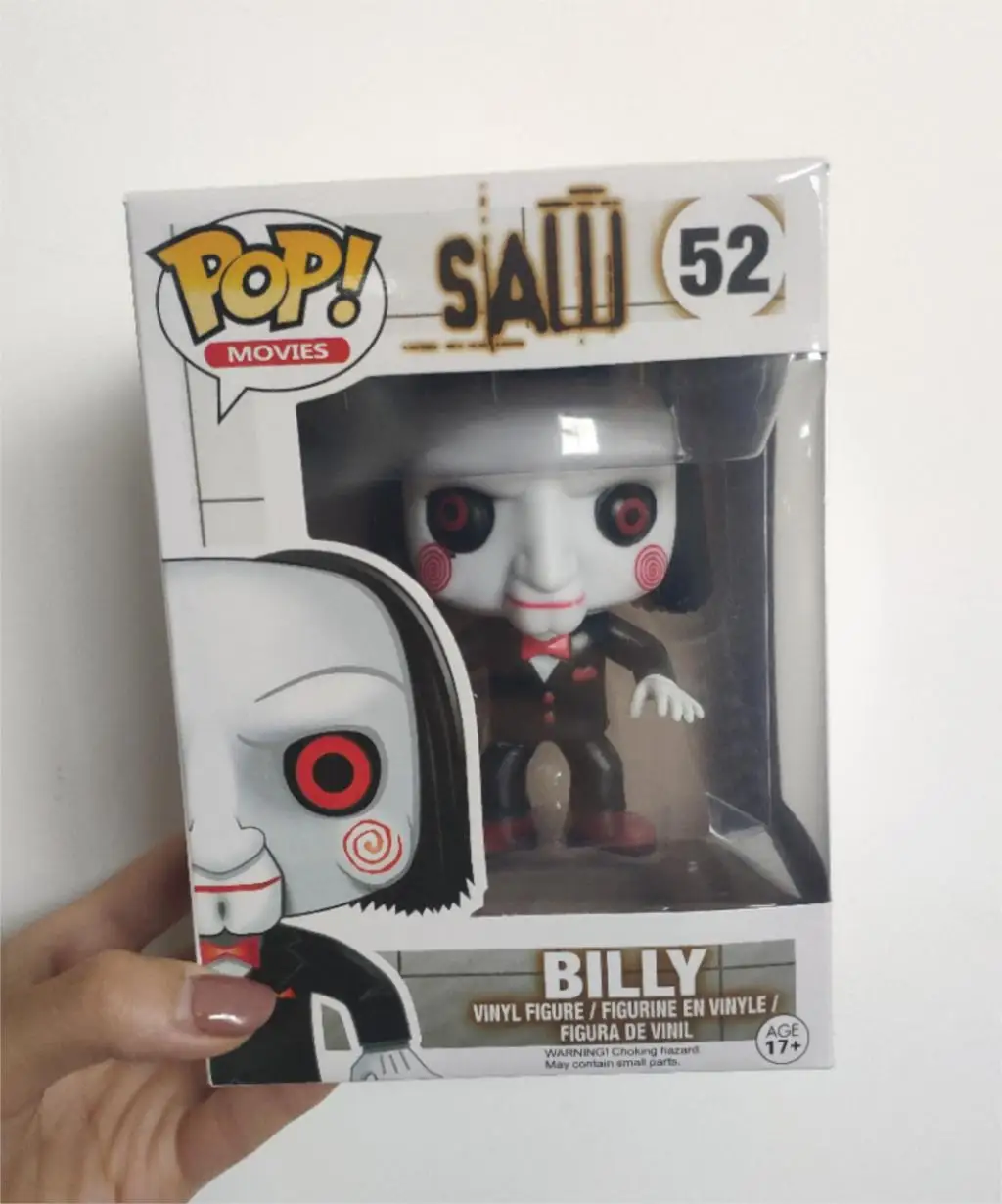 with box Funko поп фильм пила персонаж Billy Виниловая фигурка кукол игрушки - Цвет: with box