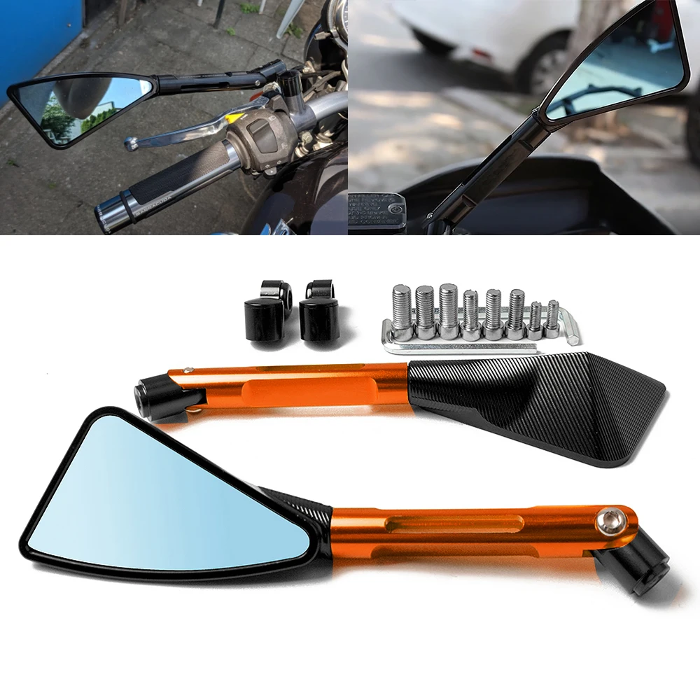 Для KTM 990 ADVENTURE 300 450 500 530 EXC 65 SX 85 125 150 250 SX универсальное алюминиевое зеркало заднего вида для мотоцикла с ЧПУ