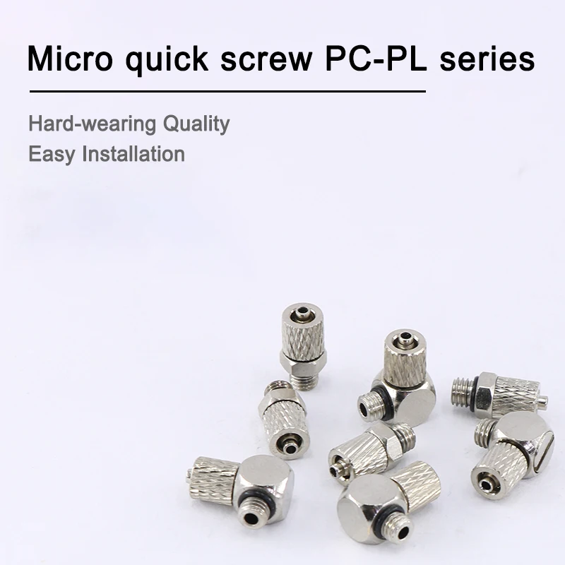 1 Pc Pneumatic Fitting Smc Type Mini Metal Locking Quick Twisting Joint