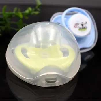 

Infant Newborn Baby Pacifier Case Box Nipple Shield Case Pacifier Holder Portable Dustproof Pacifier Storage Box 2Pcs/lot