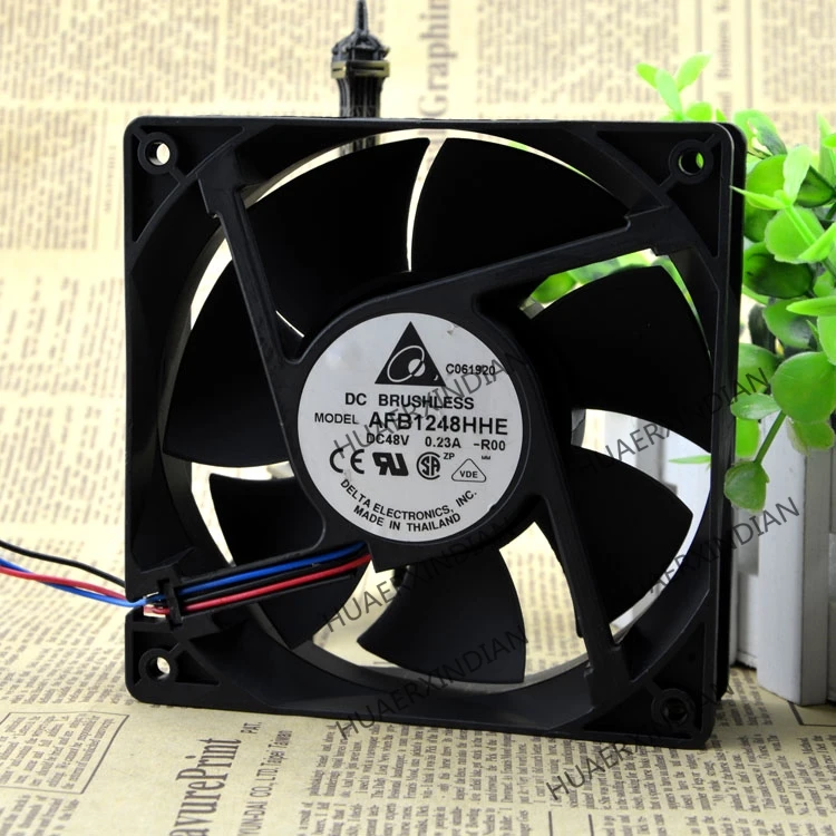 

Original NEW 12CM12038 48V 0.23A AFB1248HHE 3 wires A Motor protection cooling Fan